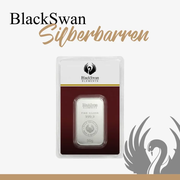 Silberbarren 50g (Blisterverpackung)