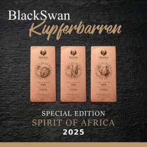 Spirit Of Africa - Limited Edition - 5 x 1.000g Kupferbarren