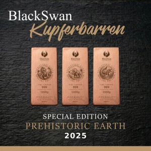 Prehistoric Earth - Limited Edition - 6 x 1.000g Kupferbarren