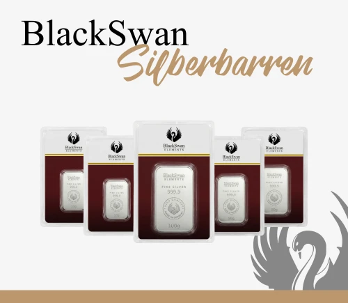 Silberbarren in Blister